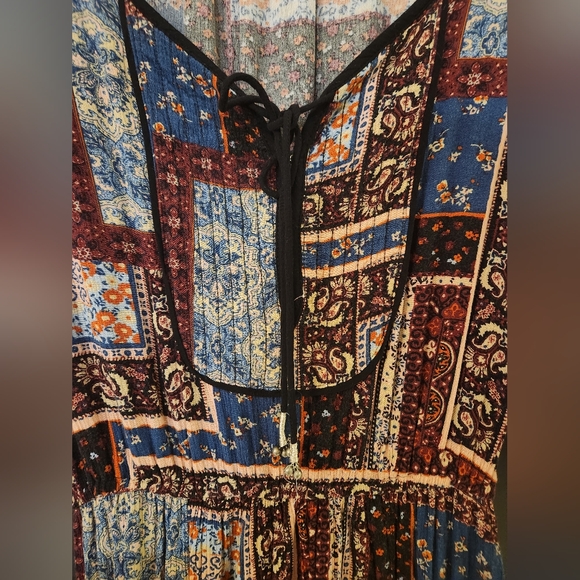 American Eagle Patchwork Paisley Maxi Dress - Picture 4 of 12